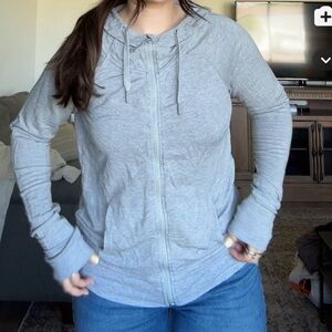 Grey Zip Up Hoodie